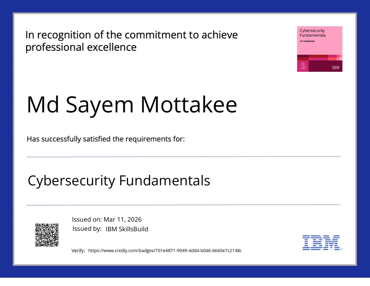 Cybersecurity Fundamentals